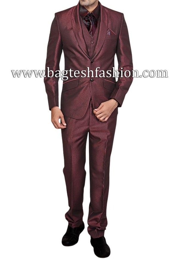 Shawl Collar Two Button Bridegroom Suit